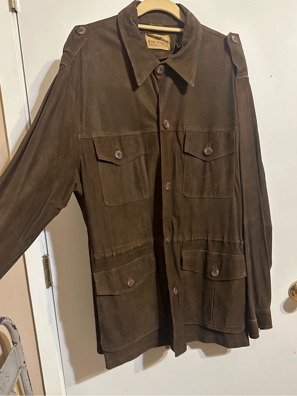 King Ranch Vintage Brown Leather Jacket